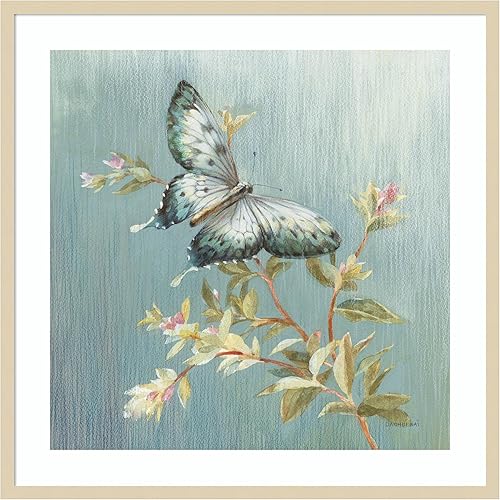 Miniatura 9 de Amanti Art Danhui Nai - Lienzo decorativo para pared, 36 x 36 pulgadas, detalle natural II azul por Danhui Nai, arte de pared de animales, Búho
