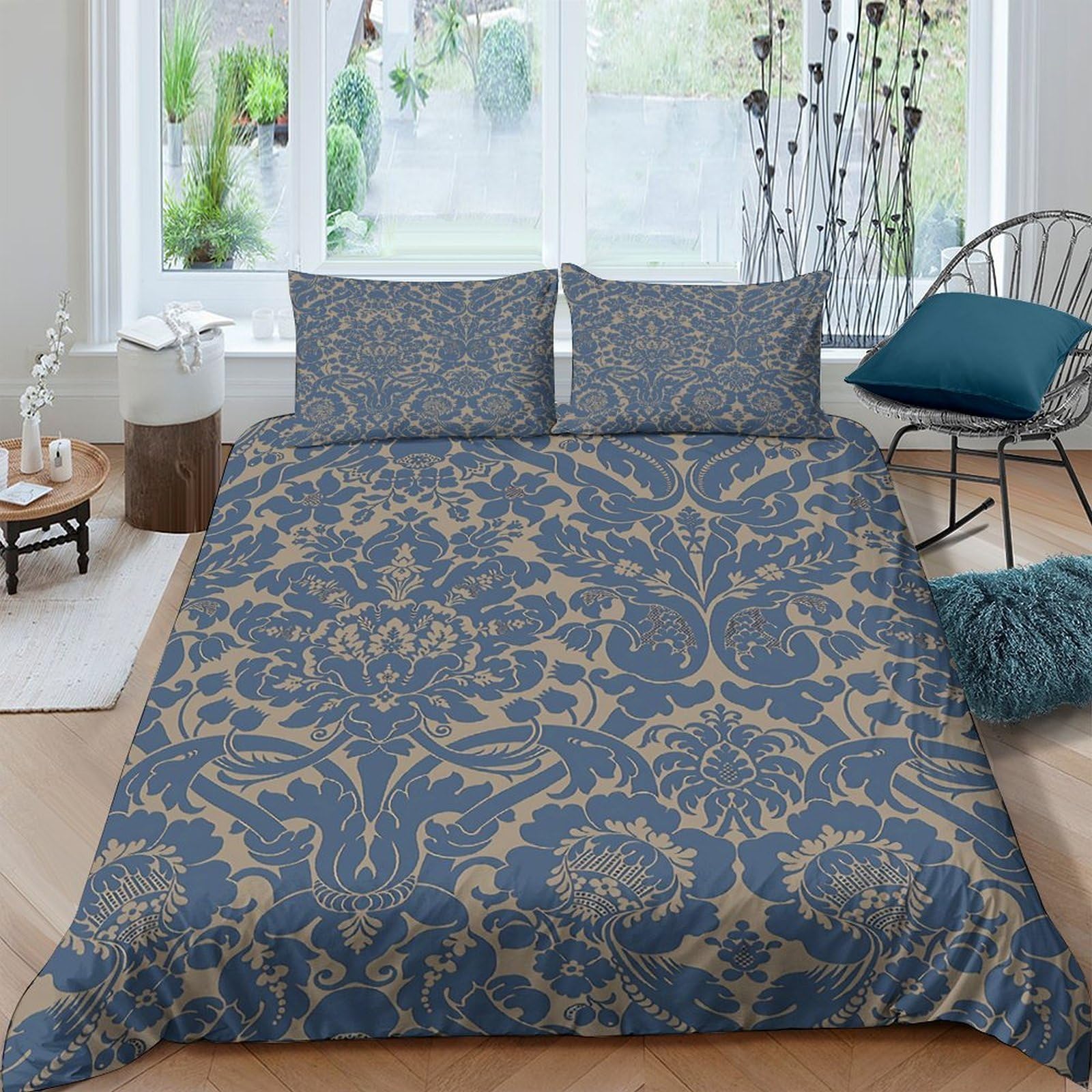 Ctjqhvkz Style-2 3D Printed Bed Cover Microfiber Durable Dustproof And Non-Slip For Bedroom Home Decor, Suitable For European Standard Mattresses Single（135X200cm）