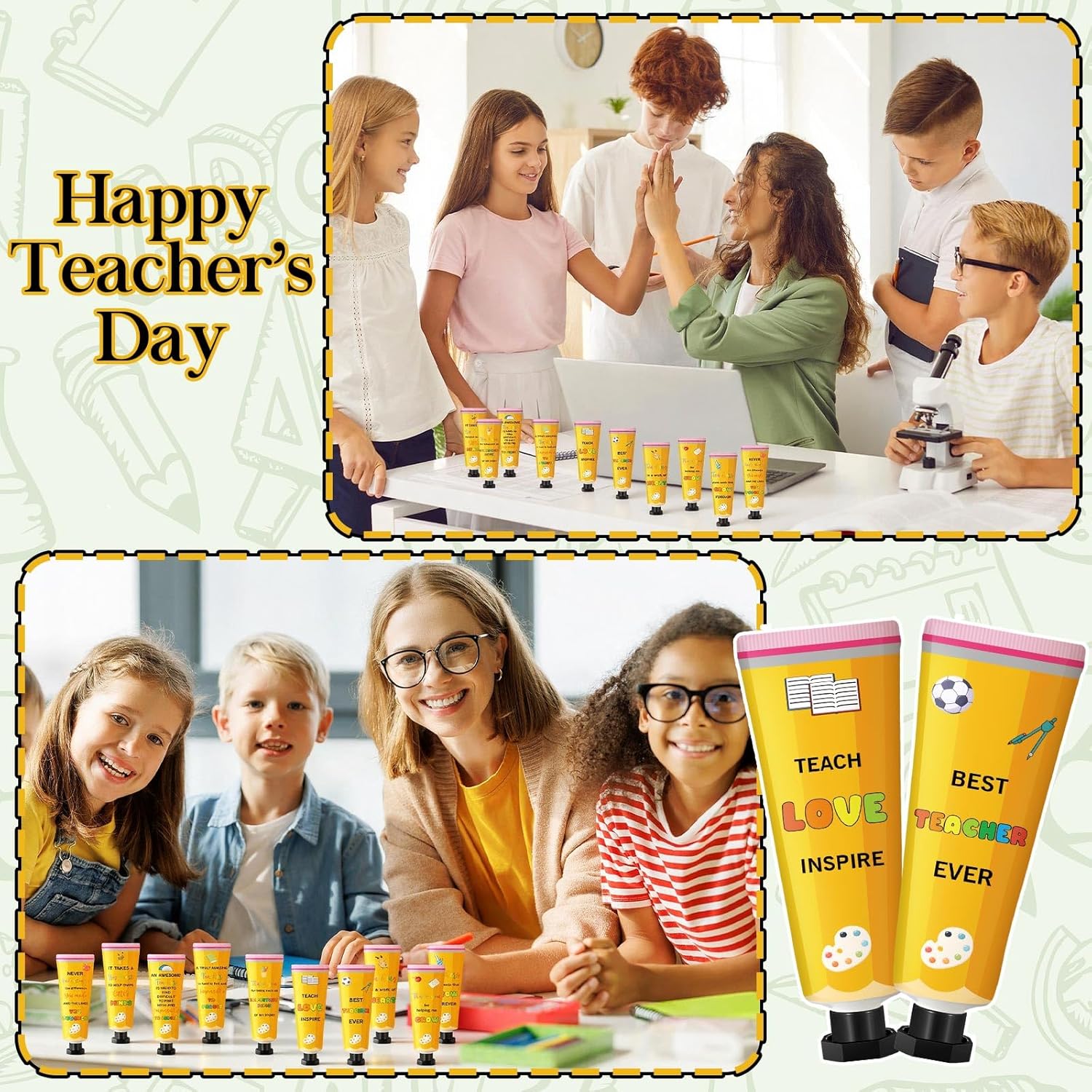 Leelosp 60 Pcs Teacher Appreciation Gifts Bulk Hand Cream Set Travel Size Thank You Gifts for Teachers Coworkers Graduation & End of Year Party Favors 2026 Teacher Appreciation Week