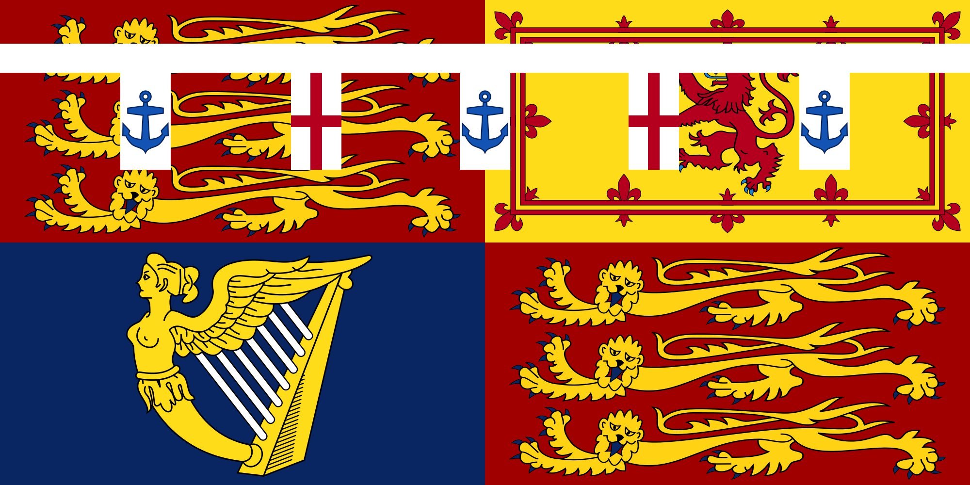 Drapeau Royal Standard Prince Edward Duke of Kent de qualité supérieure et grand format