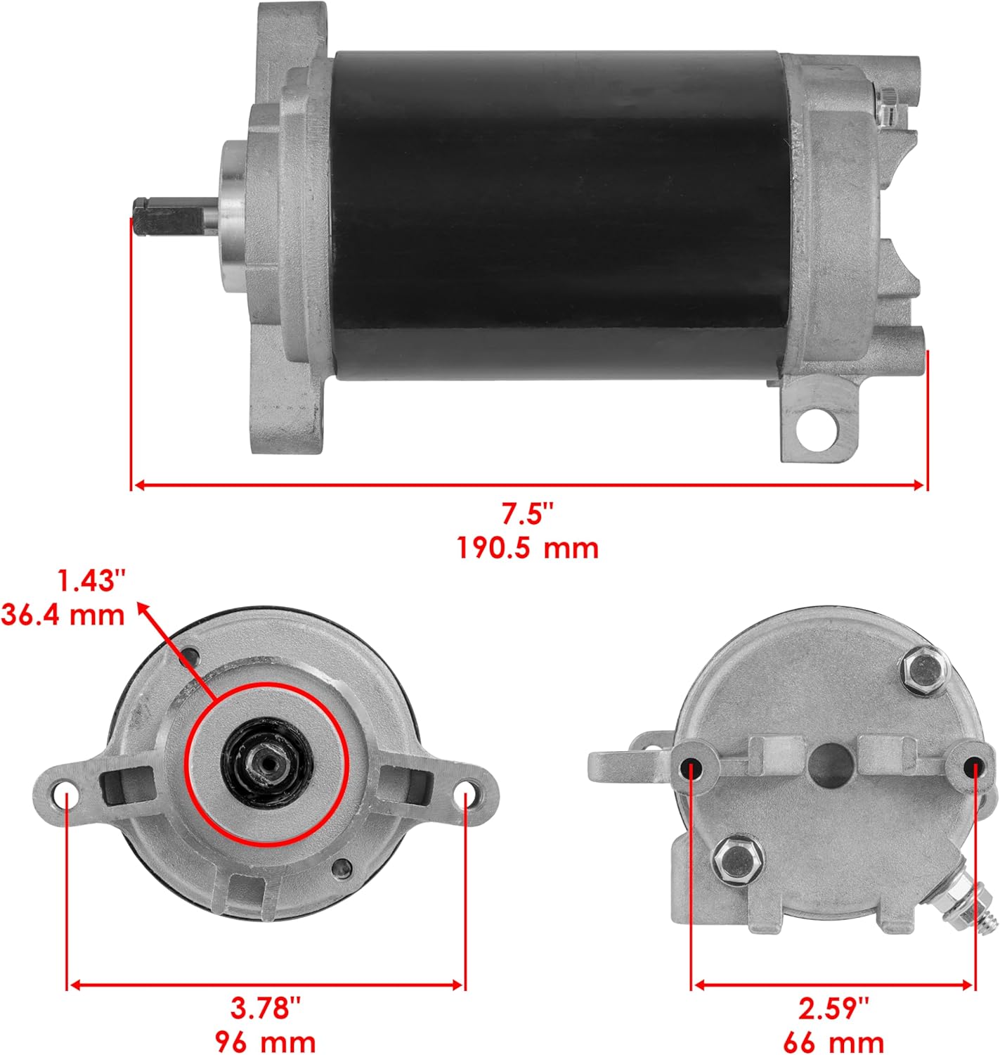 Caltric Starter Compatible with Johnson Marine 150J Jet 150Wtl 150Wtx 150Stl 150Hp 1991-1995