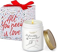 Best Friend Candle Friend Gifts for Women, Scented Candle Funny Birthday Gift for Women, Friendship Gift for Women Men, Champagne Cassis & Honey Scented Candles
