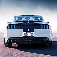 Vista 6 de YOSRTER 2 marcos de matrícula de aluminio para accesorios Dodge, marco de cubierta de matrícula, cubierta de matrícula mate, decoración delantera