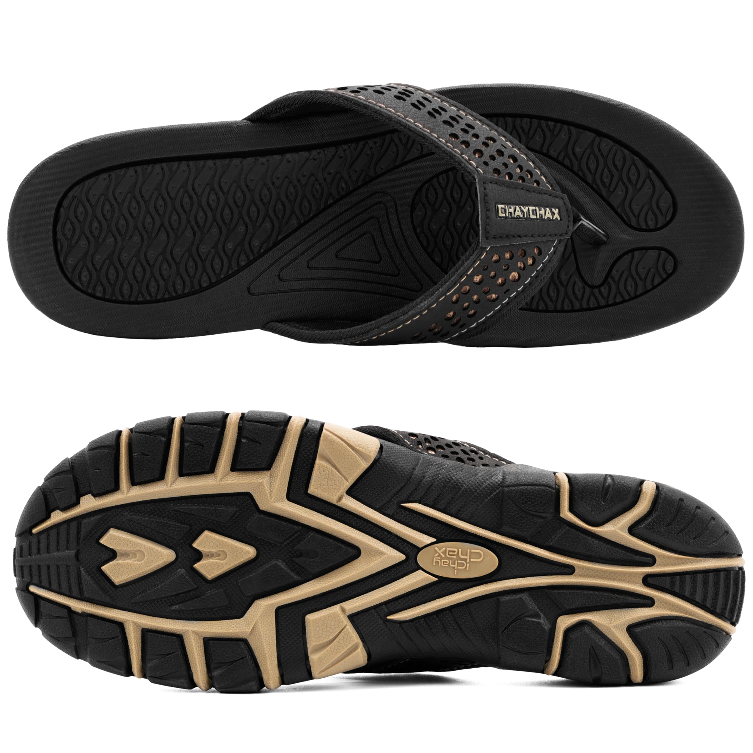 ChayChax Infradito Uomo Scarpe da Spiaggia e Piscina Antiscivolo Sandali Sportivi Pantofole Ciabatte da Mare Gomma Suola per Sostegno dell'Arco