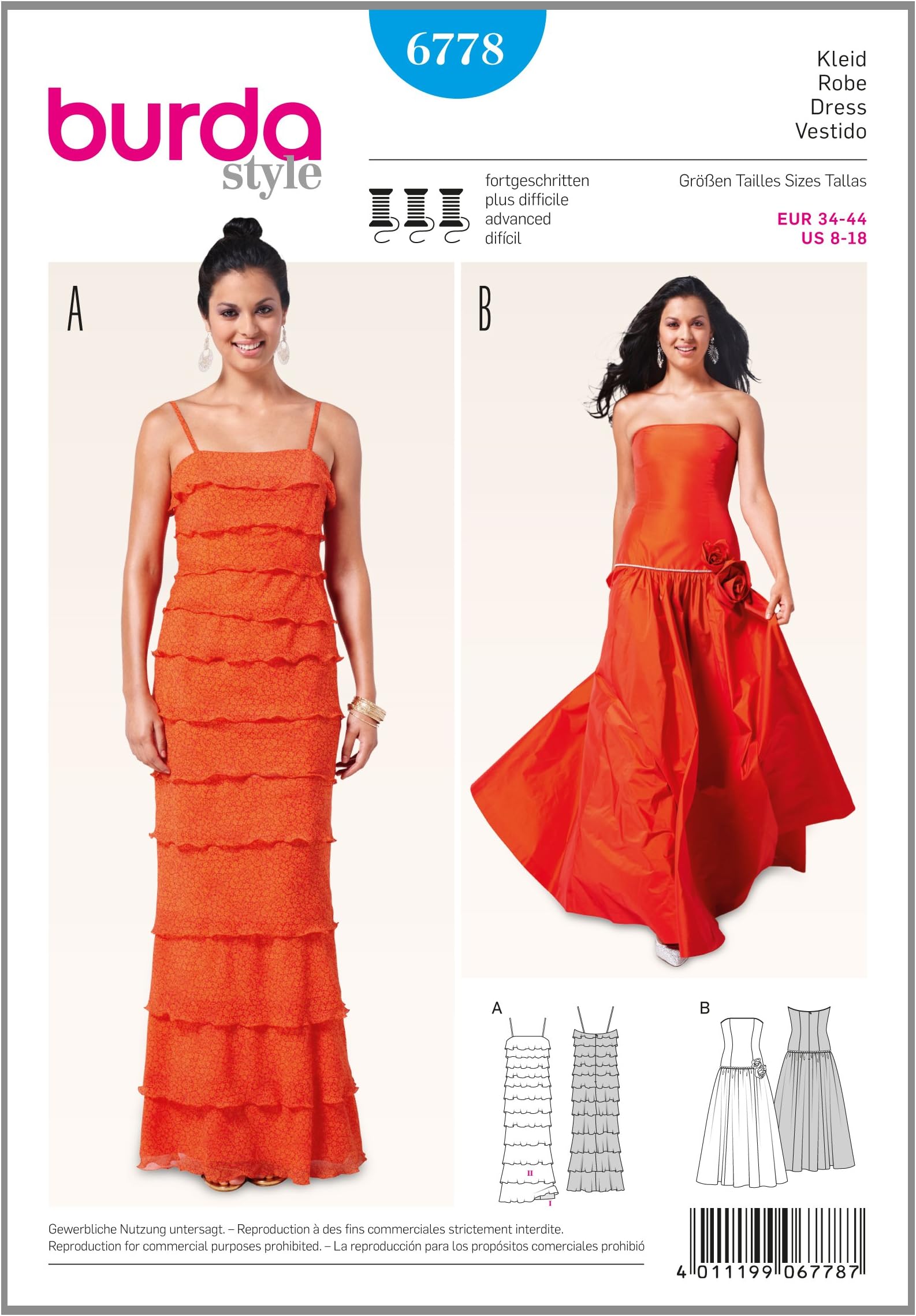 Burda Sewing pattern, 6778 - Dresses