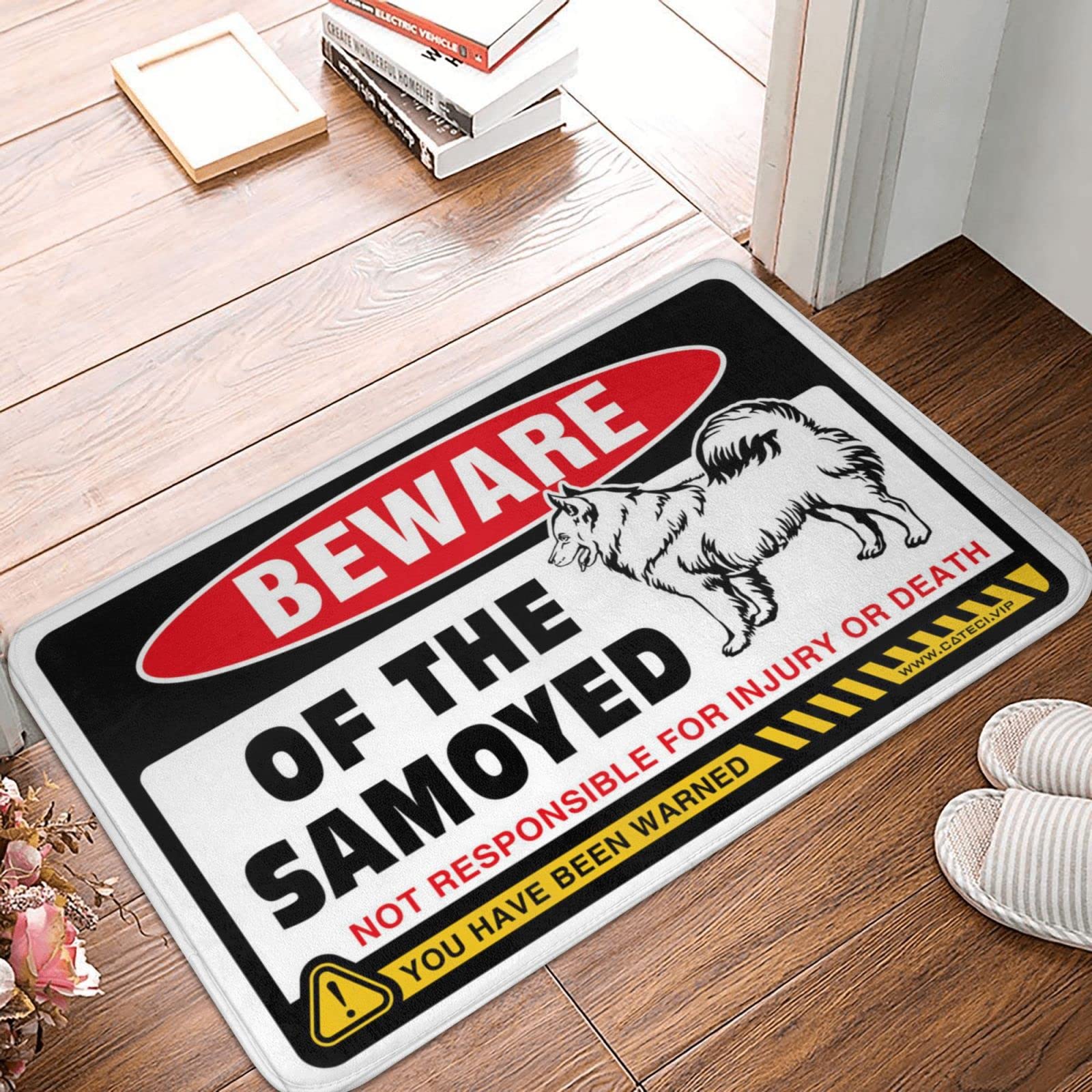 Tapis de cuisine d'automne Samoyède pour décorer votre entrée et garage