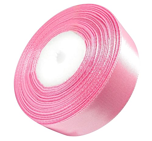 Cinta de 1 pulgada de color rosa bailarina para manualidades, cinta de regalo, rollo de cinta sólida de satén de 1 pulgada x 25 yardas disponible en Yaxa Venezuela