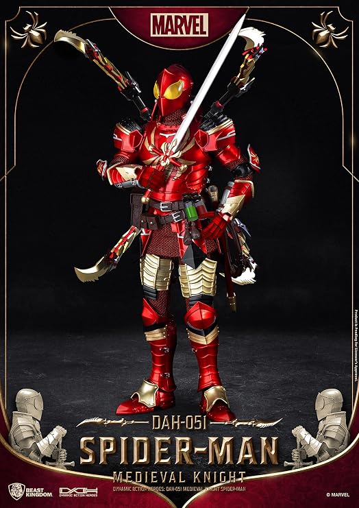 Beast Kingdom Medieval Knight Spider-Man DAH-051 Dynamic 8-ction Figure