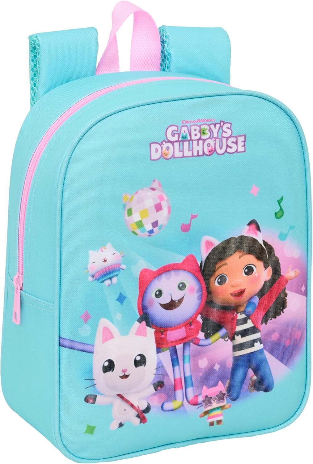 GABBY’S DOLLHOUSE Zaino per Bambini, Zaino per la Scuola, Adattabile al Carrello, Ideale per l’Asilo, Comodo e Versatile, Qualità e Resistenza, 22 x 10 x 27 cm