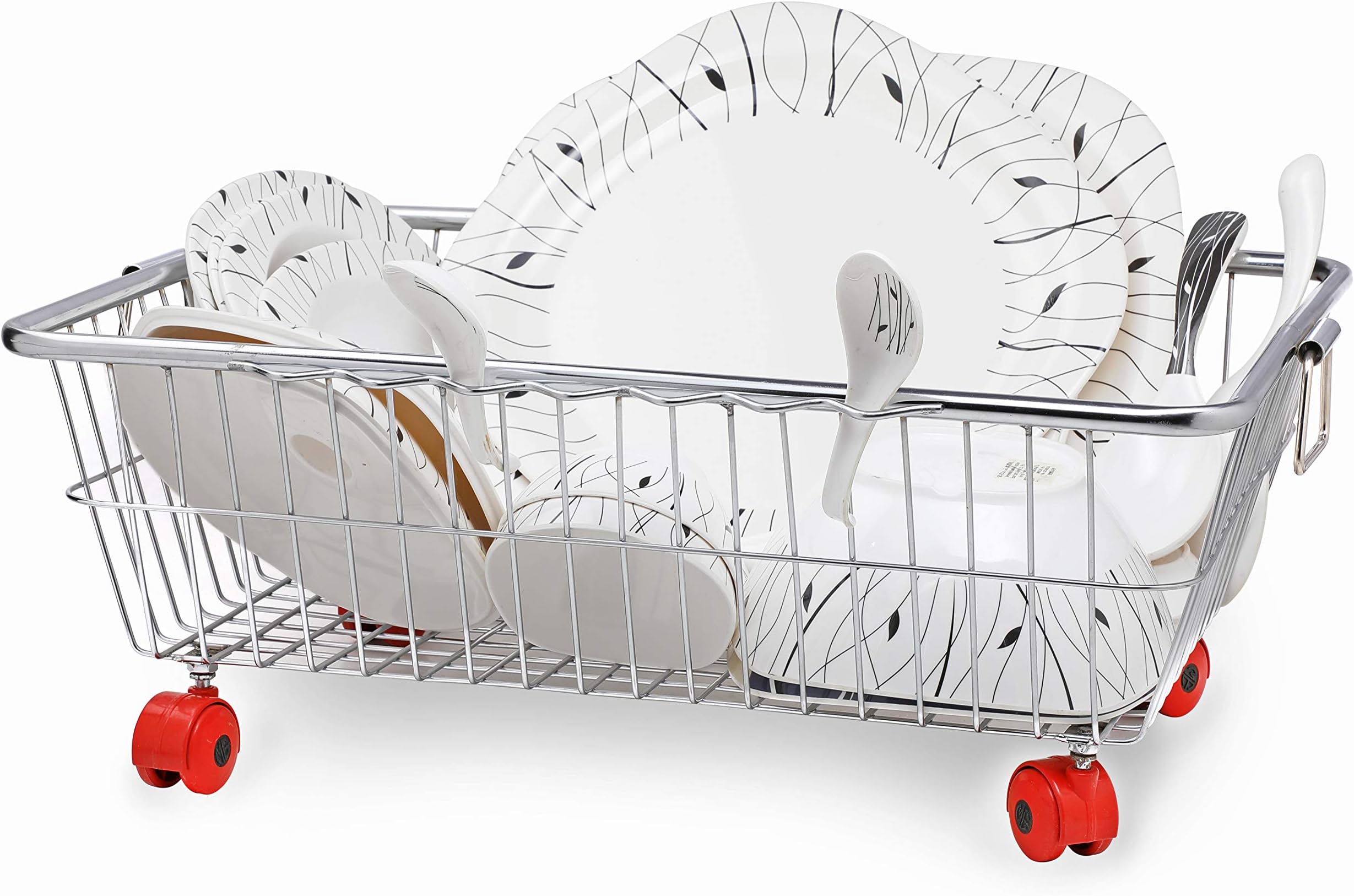 DEW MAT Stainless Steel Dish Drainer Rack Without Tray for Kitchen (Silver)