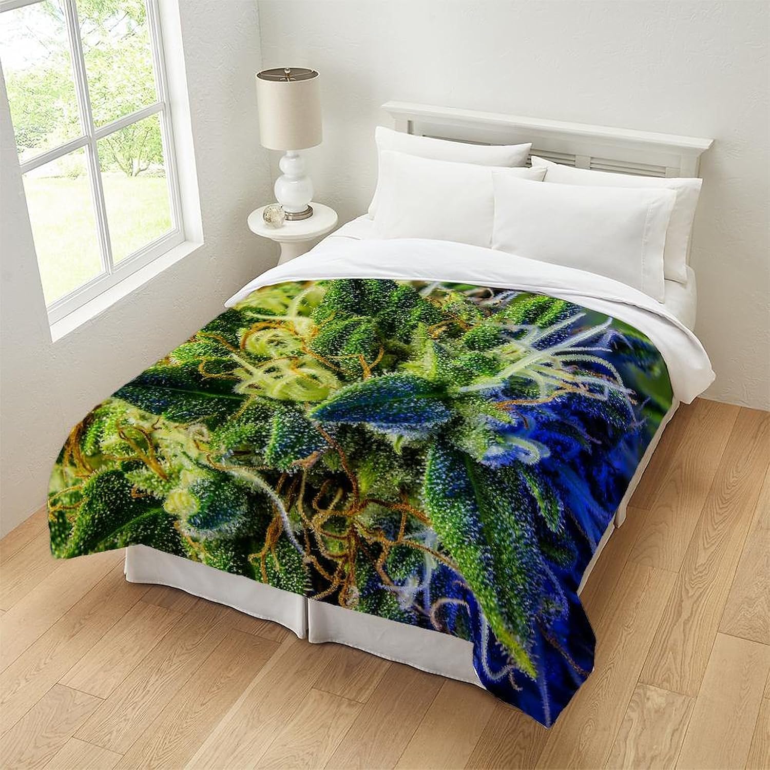 CafePress Glistening Trichomes Queen Duvet Cover, Printed Comforter Cover, Unique Bedding