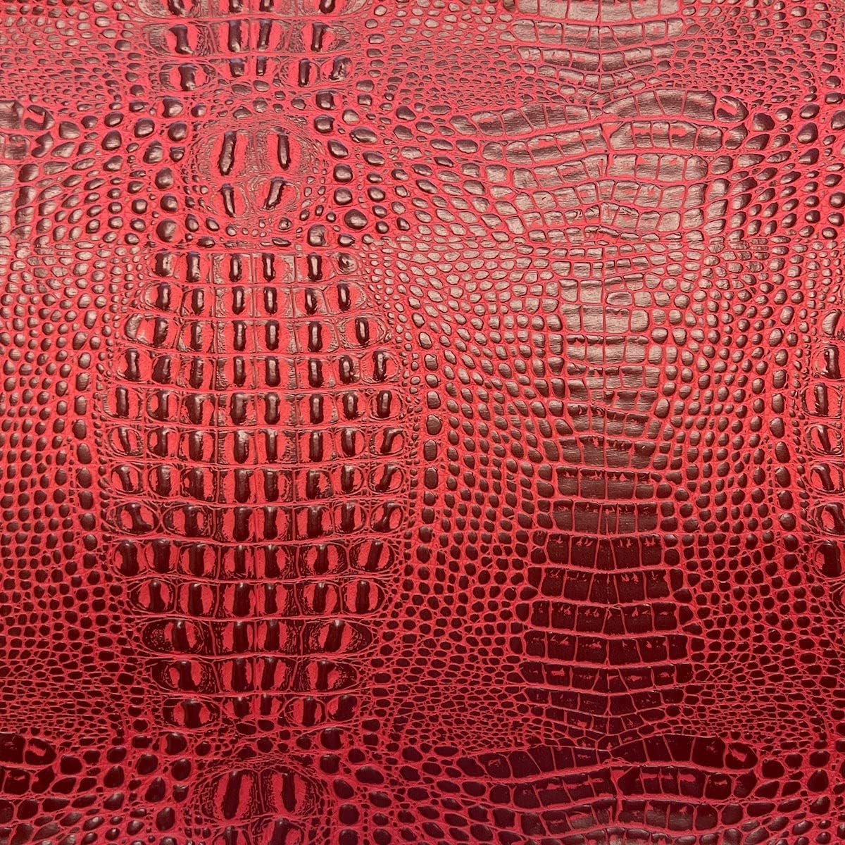 Ruby Red Marine Gator Upholstery Crafting Outdoor Vinyl Fabric - Sold by The Yard - 54"
