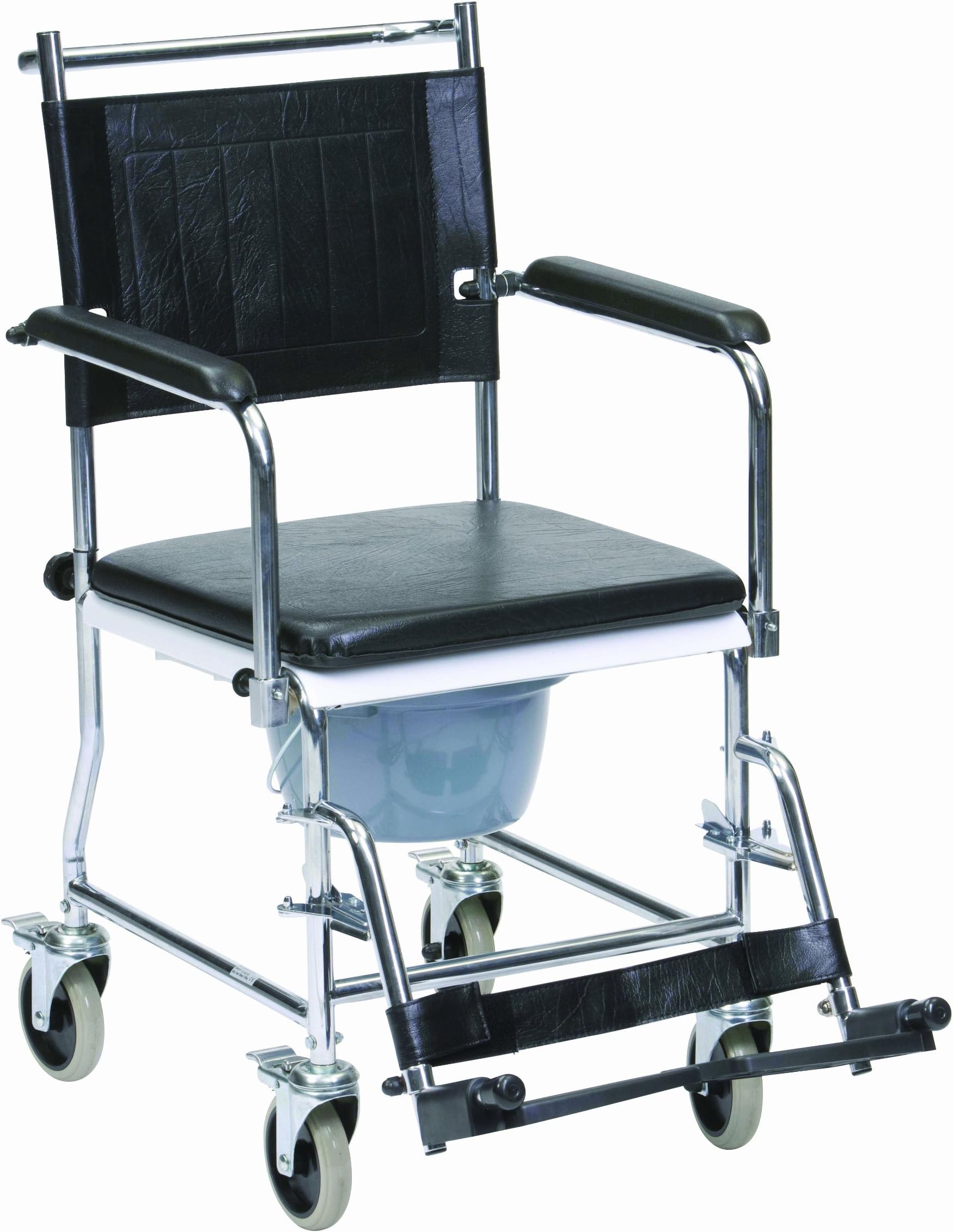Drive Wheeled Commode with 4 Lockable Wheel Brakes