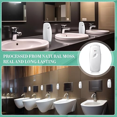 Miniatura 6 de Maxcheck Dispensador automático de ambientador en aerosol, montado en la pared, dispensador automático de ambientador en aerosol para baño, funciona