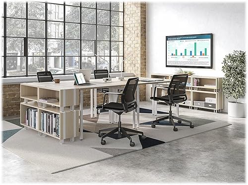 Miniatura 7 de Safco Gabinete de almacenamiento apilable de madera de 12.25 pulgadas de alto, para el hogar, oficina, espacio de trabajo, estantería y archivador,