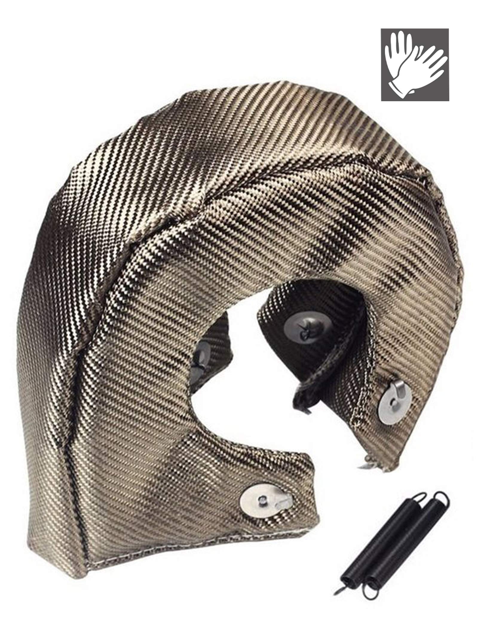 Buy BLACKHORSERACING Titanium Turbo Blanket T4 for Turbocharger