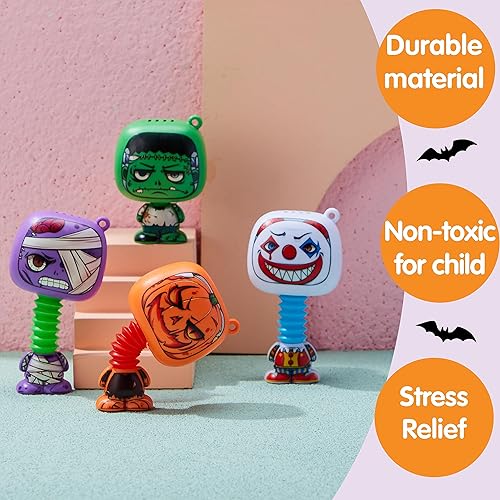 Miniatura 3 de JOYIN 4 piezas de tubos para apretar para la ansiedad de Halloween para niños, juguete sensorial para aliviar el estrés, juguetes de tubo de goma,