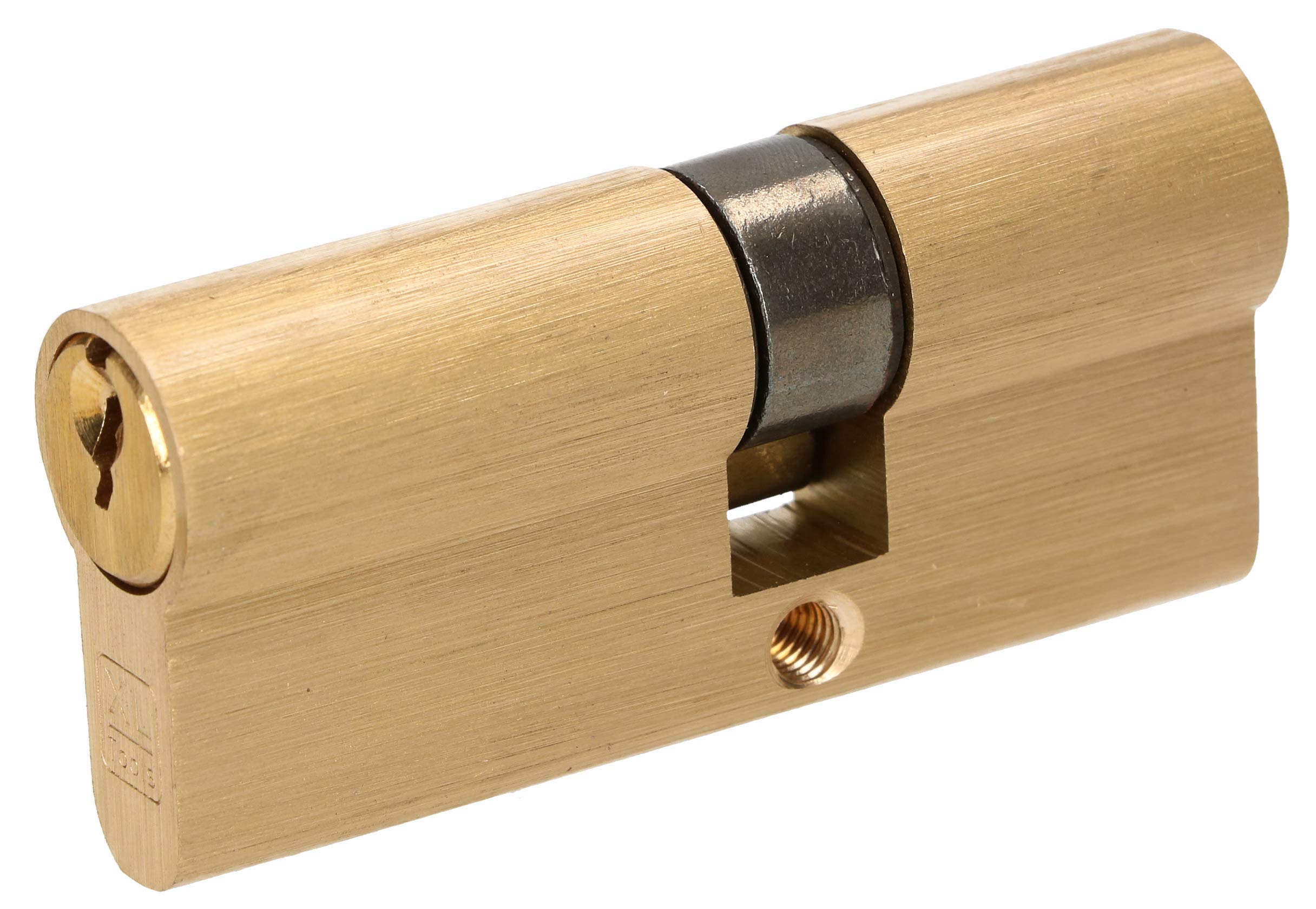 KOTARBAU® Juego de 2 Cilindros de Seguridad 30x40 mm, 5 Llaves, Bombín para Cerradura, Cilindro de Latón para Puertas Interiores y Exteriores, Bombín con Doble Llave + Bombín con pomo, 2 uds