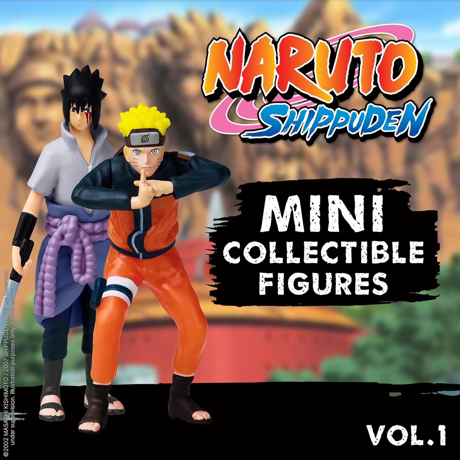 P.M.I. Naruto Shippuden Collectible Mini Figures 12 Pack Deluxe Box | Anime Toy Set Featuring Team 7 Ninjas, Akatsuki, Legendary Sannin & Hidden Rare Shinobi (Assortment A)