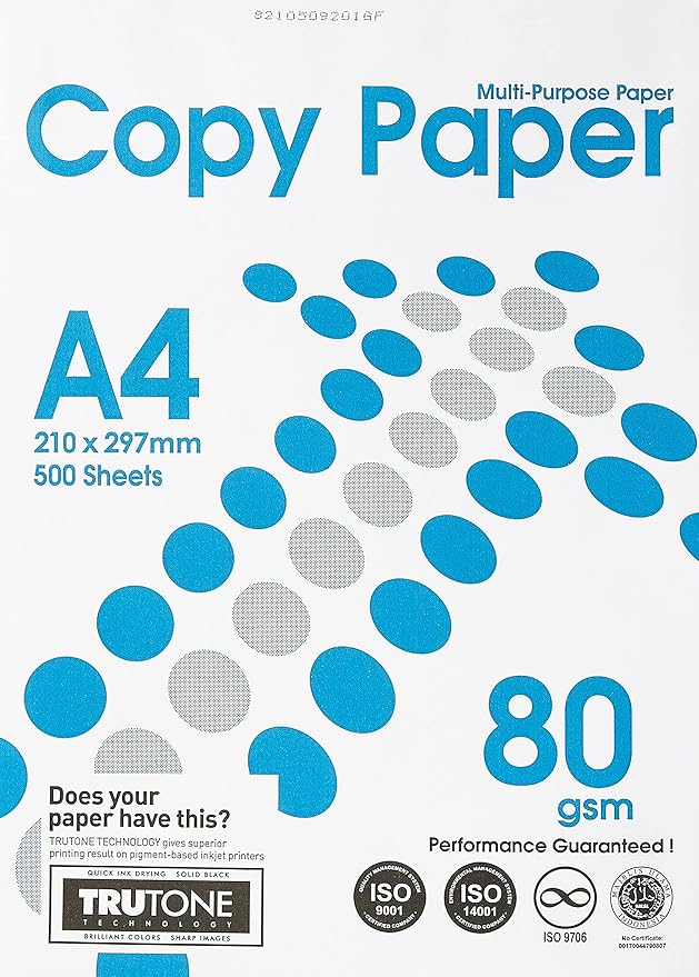 COPY PAPER Printer Paper, Size A4 80Gsm 500 Sheet Buy Online at Best