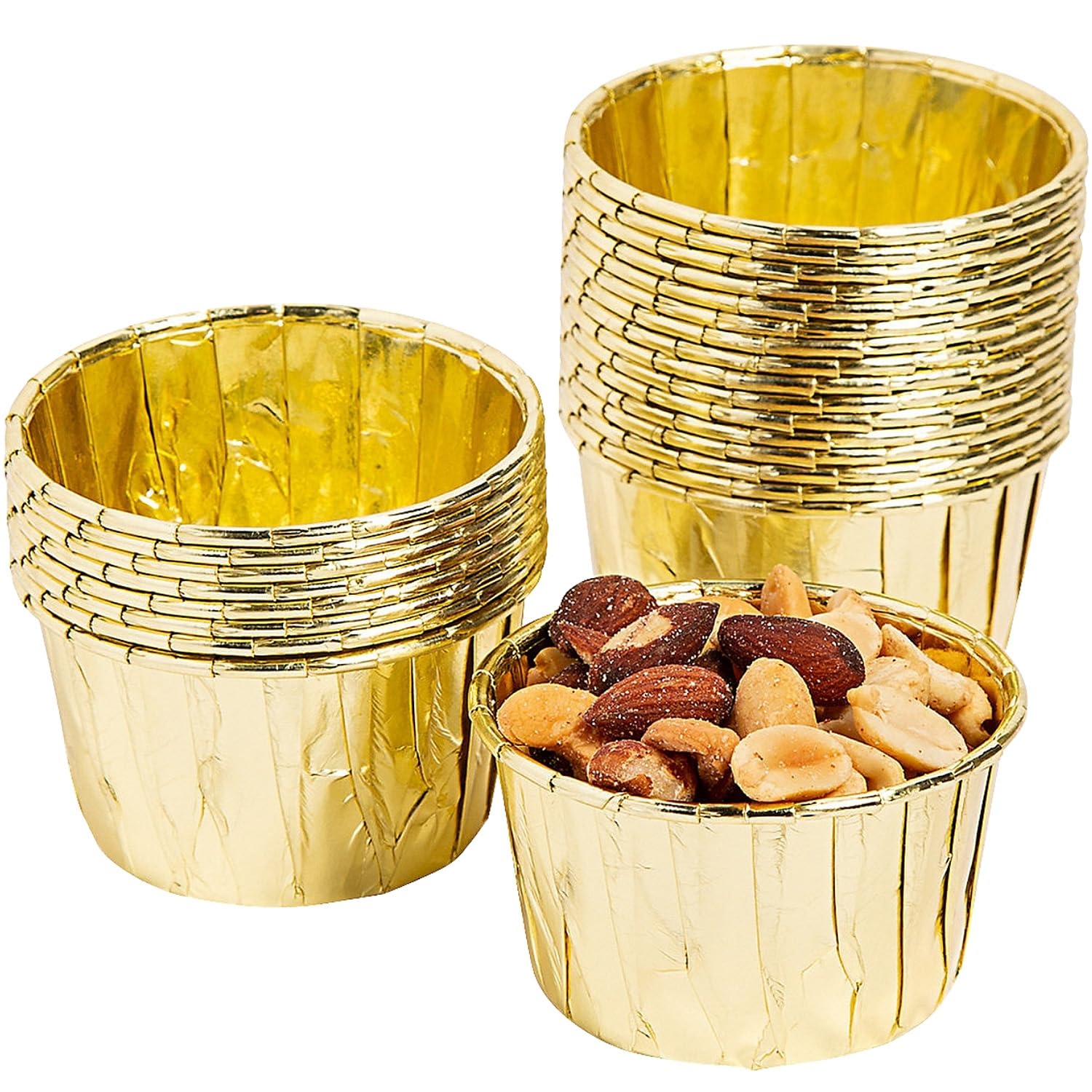 Gold Foil Treat Cups - 25 Pieces