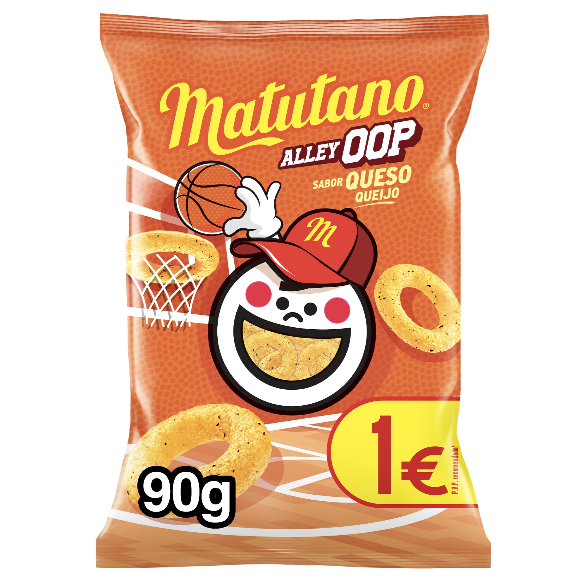 Matutano Alley OOP Snack con sabor queso 90 gramos