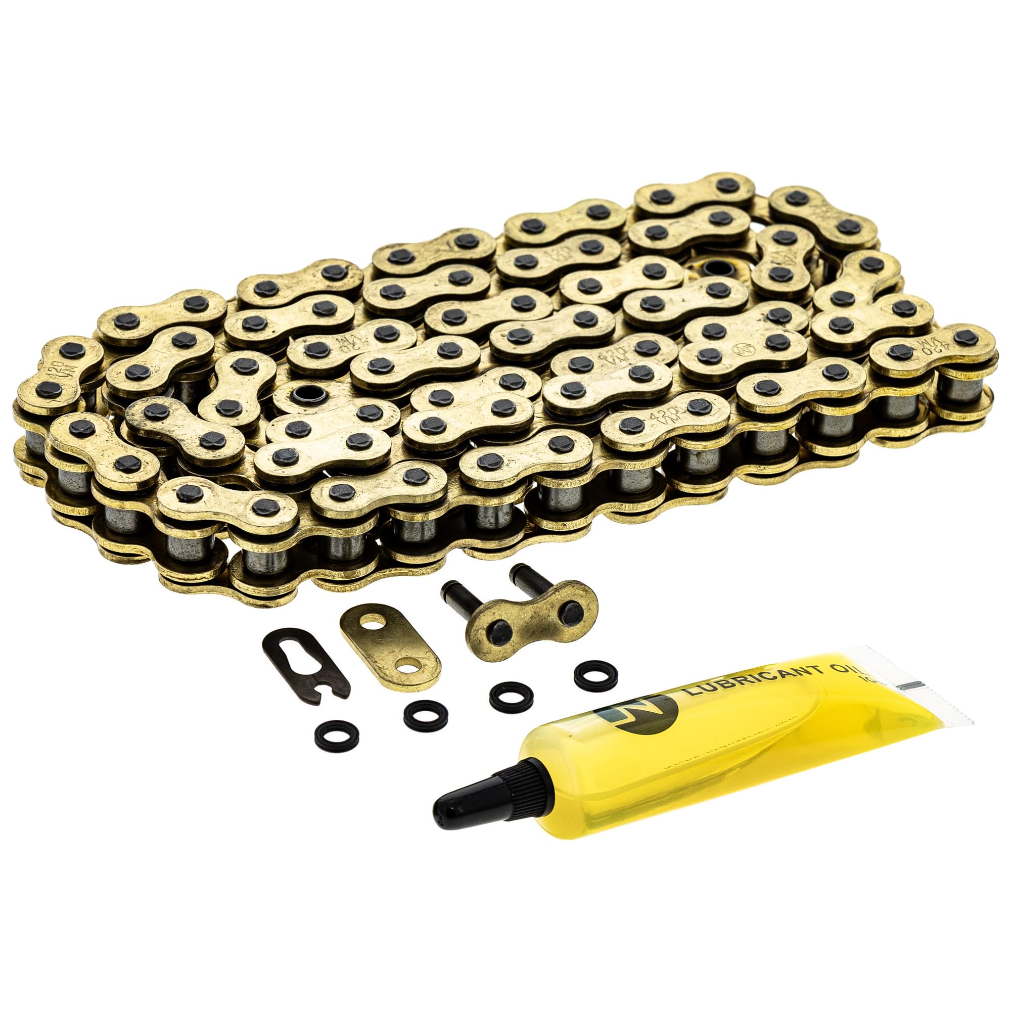 NICHE Goldfarbene 420 X-Ring-Kette mit Verbindungsglied