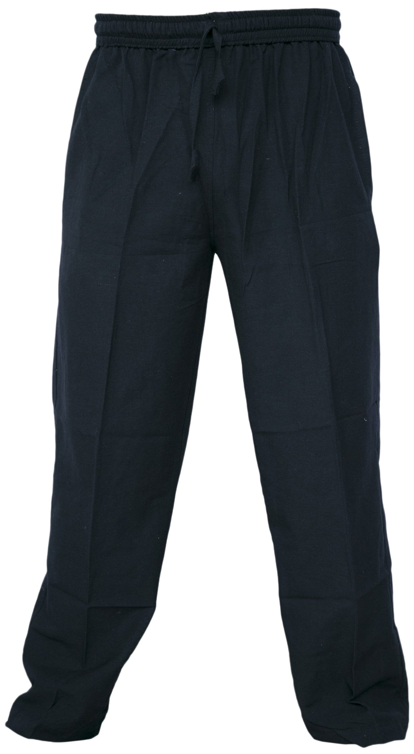 GheriMen's Cotton Hemp Casual Lounge Trousers
