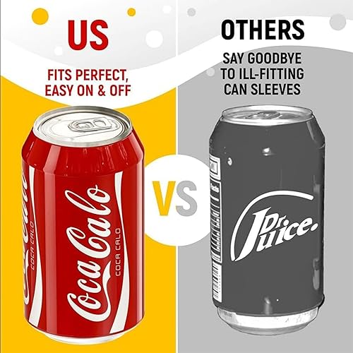 Miniatura 2 de Skywin Funda de silicona para latas la cubierta de lata oculta la lata disfrazándola como una lata de refresco (paquete de 2)