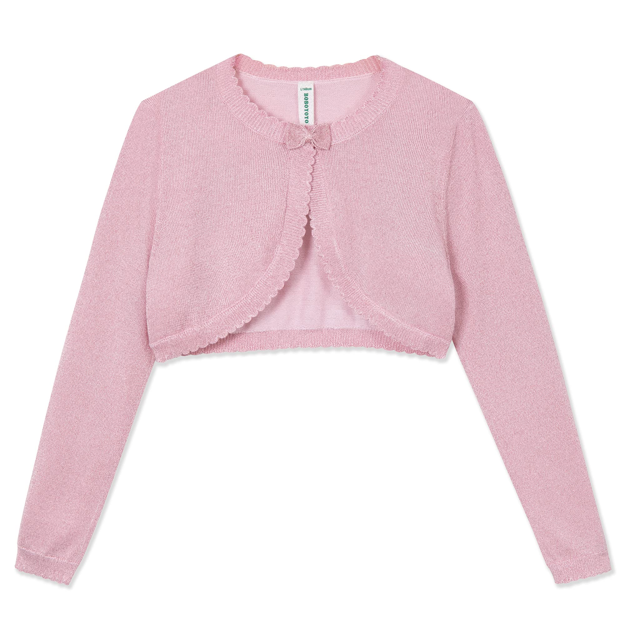 BOBOYOYO Long Sleeve Girls Shrug Knit Girls Cardigan Bolero Dress Sweater