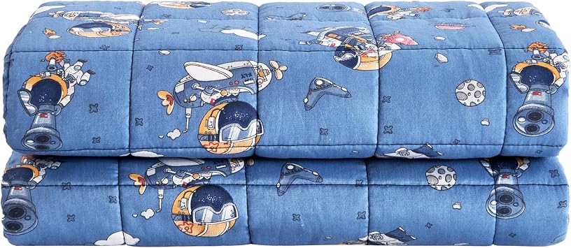 Sleepymoon Weighted Blanket Heavy Blanket Astronaut, 91 * 122cm-2.3kg
