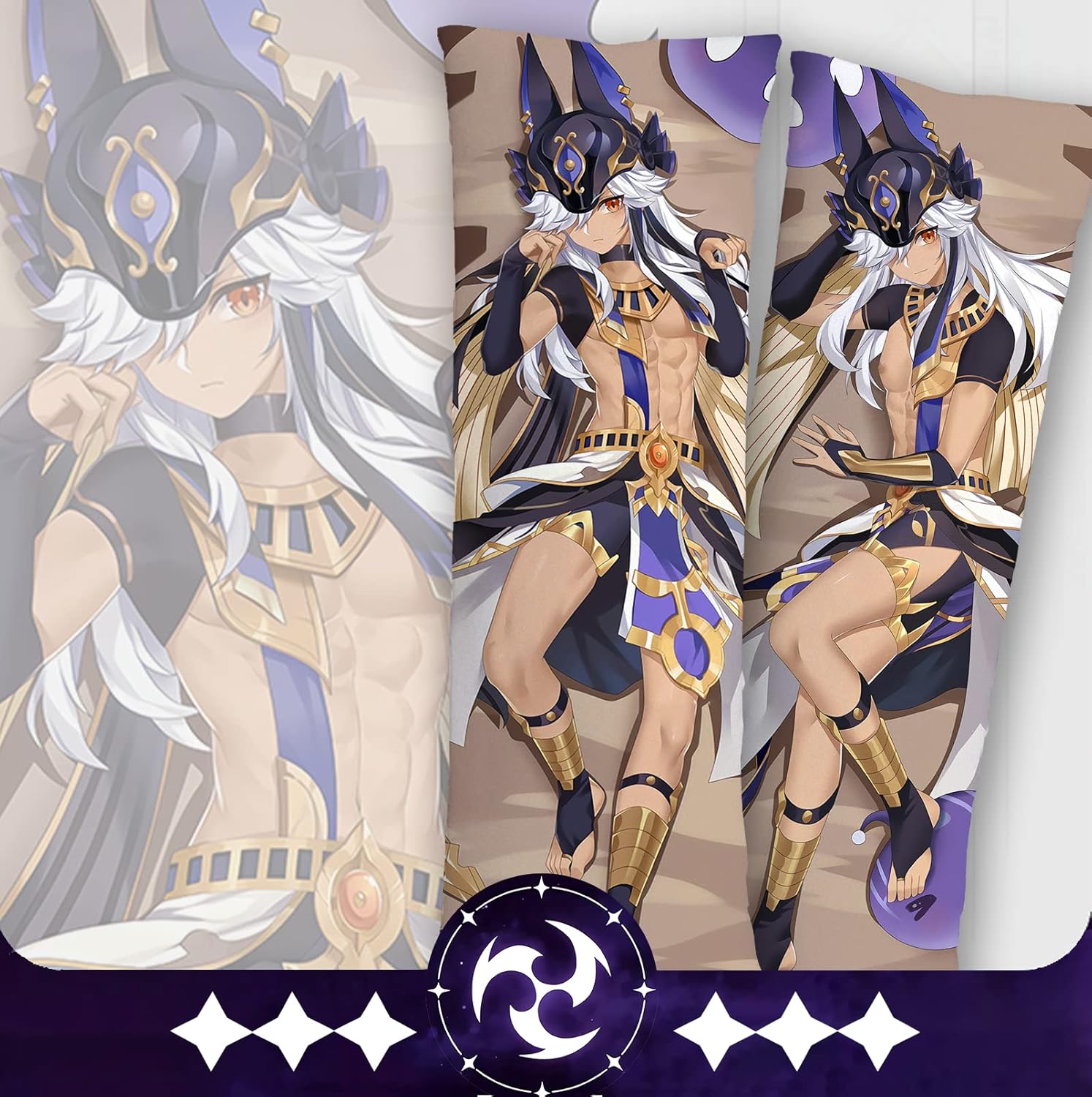 Yuedevil Anime Pillowcase Cyno Body Pillow Case Cover