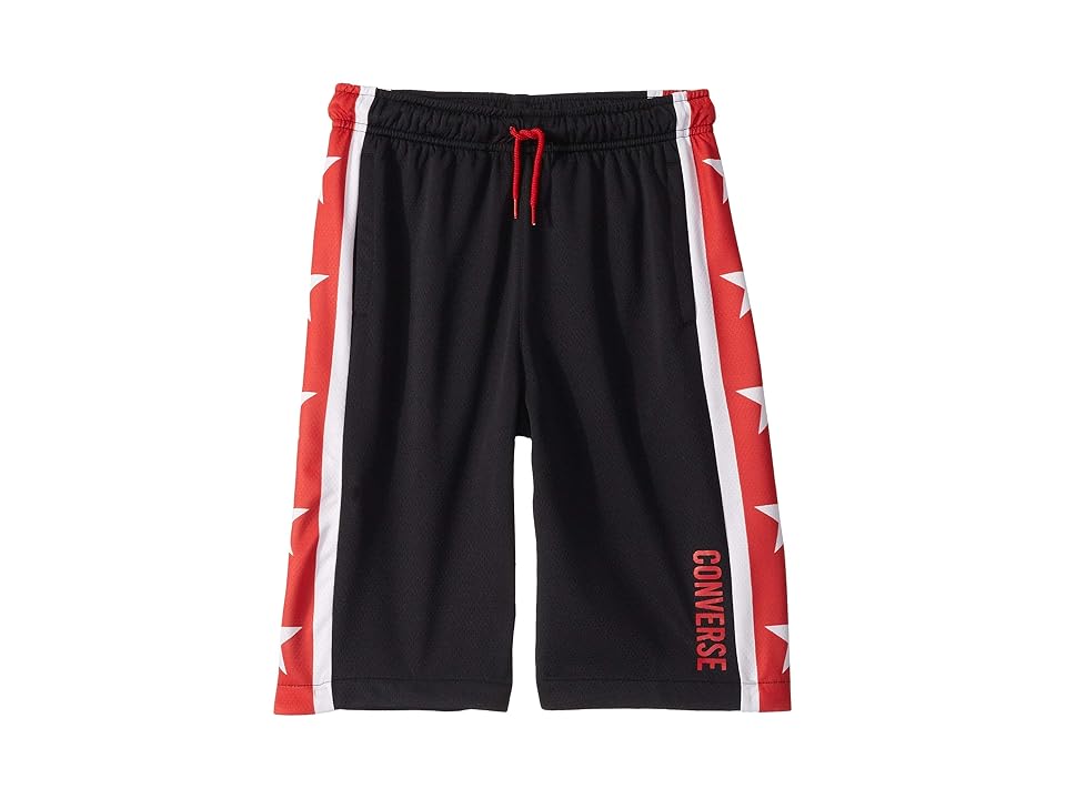 

Converse Kids Star Stripe Mesh Shorts (Big Kids) (Black) Boy's Shorts
