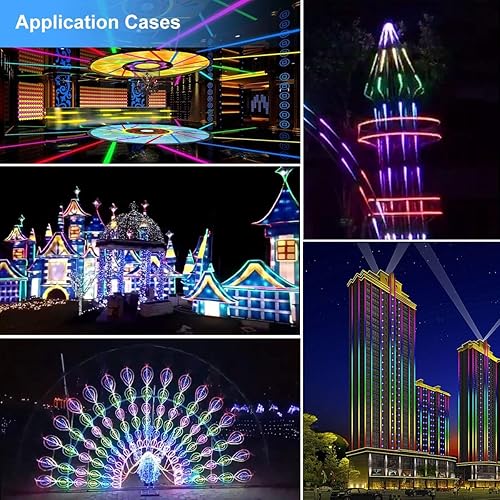 Miniatura 4 de ALITOVE WS2812B tira de luces LED RGB de dirección individual de 16.4 pies, 150 ledes, programable, impermeable, IP65, PCB negro, 5 V para