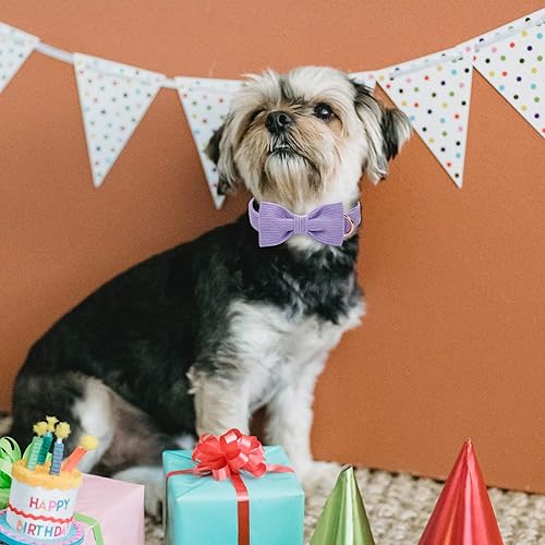 Miniatura 334 de Collar de perro con bandera estadounidense con pajarita, collar patriótico para perros pequeños, medianos y grandes, talla XS