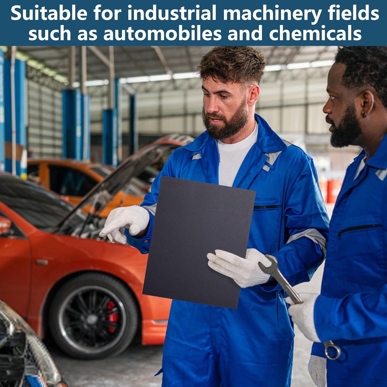 6 Pcs Non Asbestos Gaskets Materials-15 x11.8 High Temperature Gasket Material-Multiple Thickness Gasket Making Material Sheet for DIY Gasoline Diesel Oil Rebuild Sealing