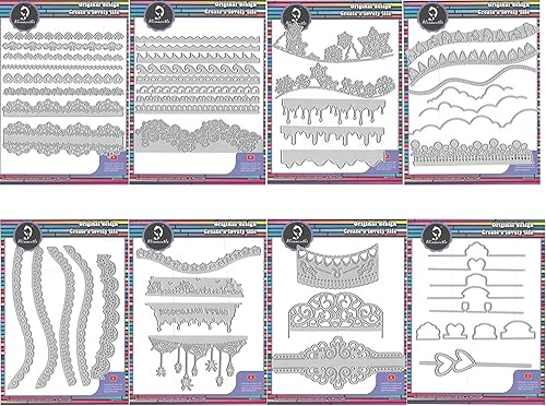 Vista 39 de AlinaCraft - Juego de 1 álbum hecho a mano de 6 x 8 pulgadas, corte de metal, troquelado para manualidades de papel, álbumes de bricolaje, regalos