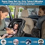 HD 1080P Baby Car Camera - Clear Day & Night Vision 5-Min Tool-Free Easy Setup - 150° Wide Angle Car Seat Camera Easily Check Baby Whole Body Condition Adjustable Display for Infants Newborn Kids