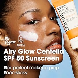 SOME BY MI V10 Hyal Air Fit Sunscreen SPF 50 - Pack of 2 - Korean Centella Sunscreen for Face with UV Protection - Non-Greasy, No White Cast, No Eye Irritation for Sensitive Skin - Korean Skin Care