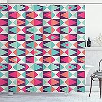 Vista 120 de Ambesonne Cortina para regadera náutica con palmeras