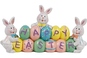 Adorable Hand-Painted Easter Figurine: Embellish Your Home with Festive Charm