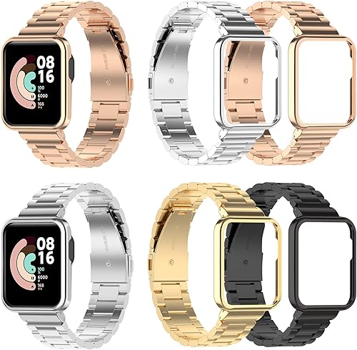 Miniatura 10 de Senter Correa de repuesto de acero inoxidable con marco Meatl para reloj inteligente Redmi Watch 2 Lite