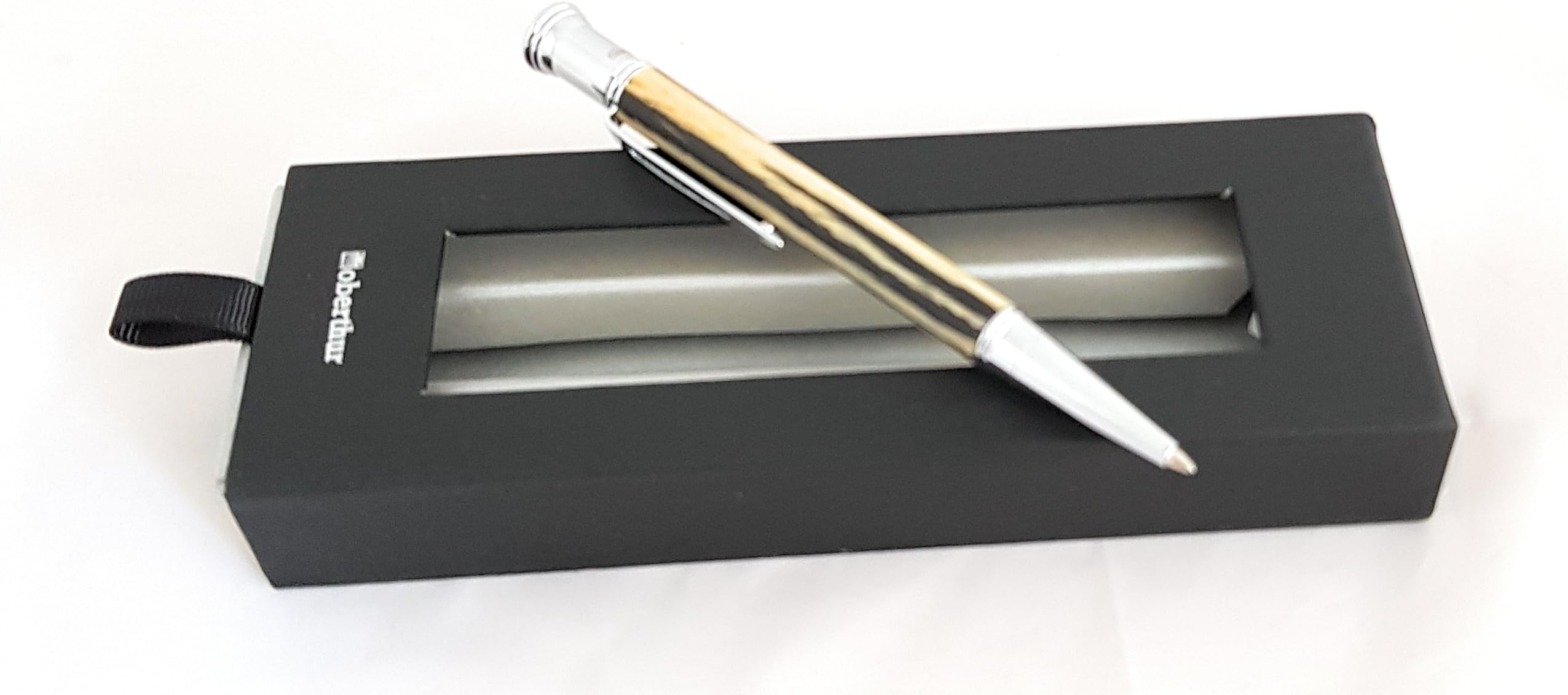 Editions Oberthur 241035.0 Tandem Rosewood/Chrome Ballpoint Pen