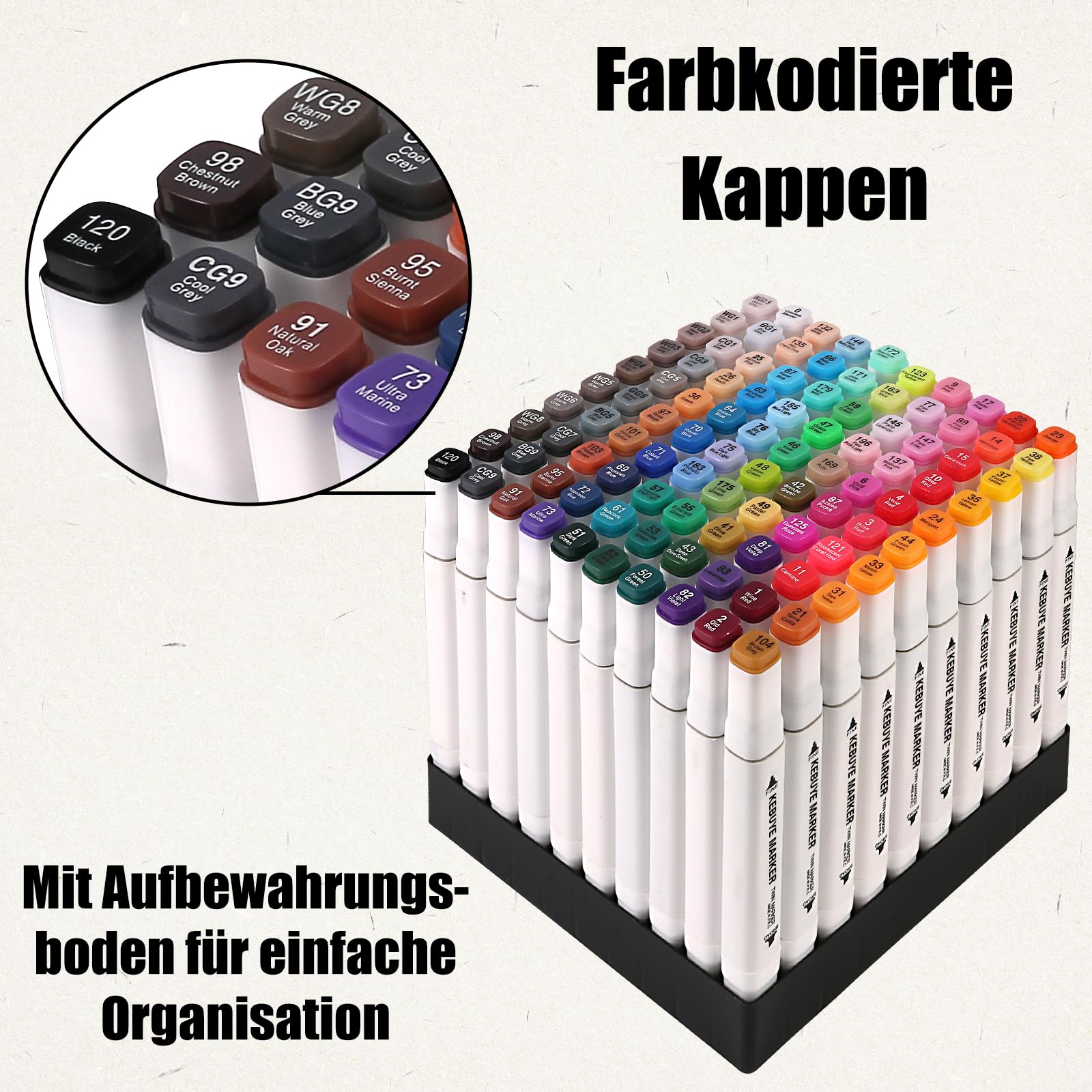 Vivid Green Twinmarkers, Dubbelzijdige Alcoholstiften, 168 Stuks, Brede Vivid Green Twinmarkers, Dubbelzijdige Alcoholstiften, 168 Stuks, Brede