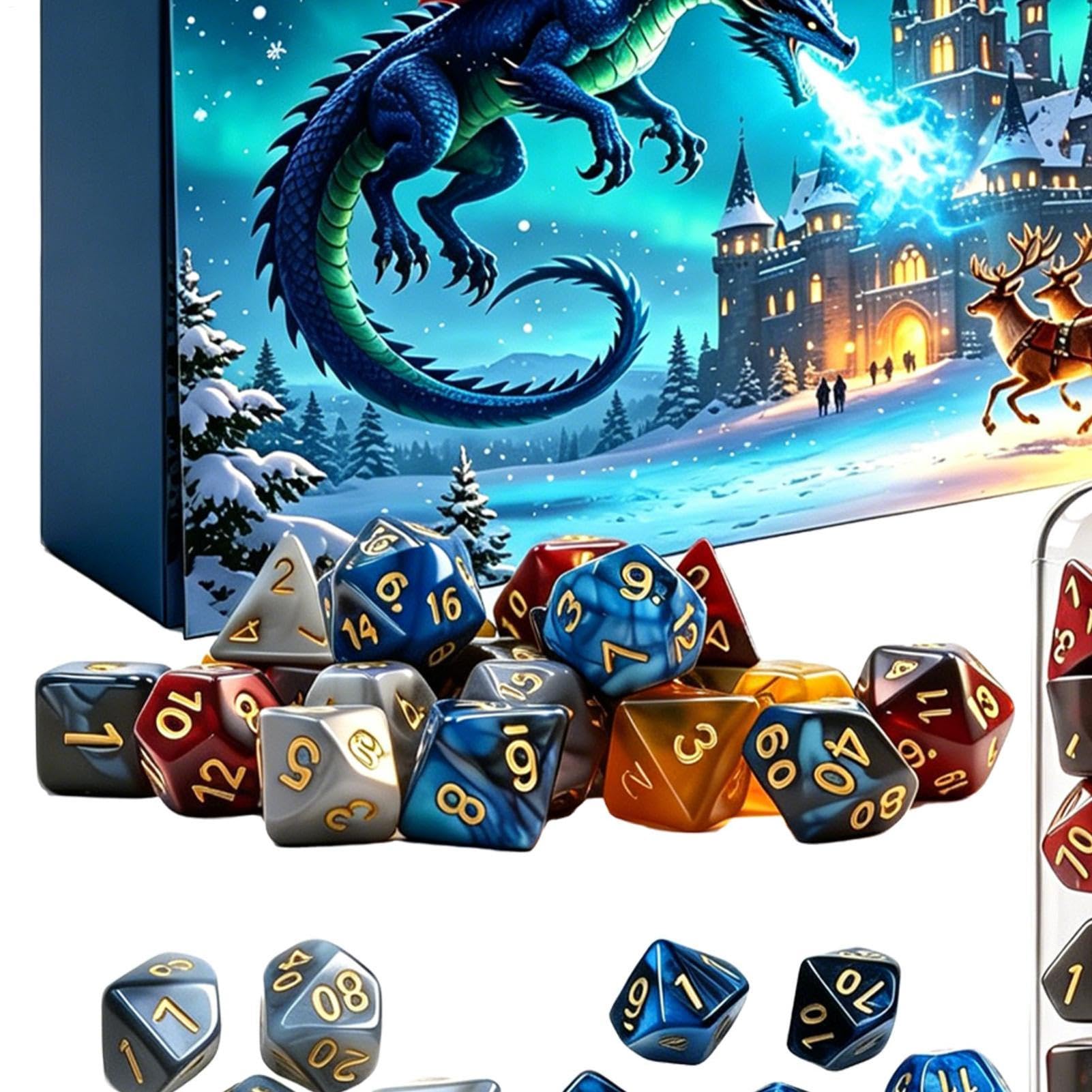 Calendrier De L'Avent Ensemble Dés 24 Jours Halloween Noël Avent