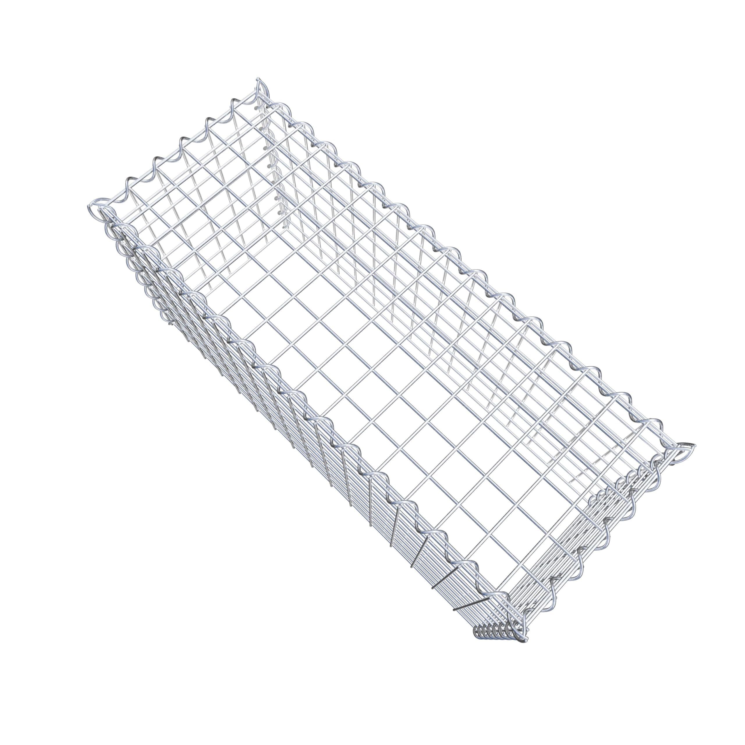 Gabiona - Gabione 80 x 40 x 30 cm - Anbau-Korb Typ 3 (ohne Bodengitter) - Verzinkter Gabionenkorb mit Maschenweite 5x5 cm