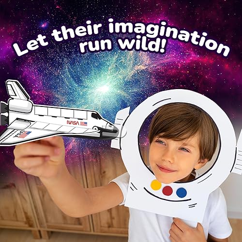 Miniatura 6 de ArtCreativity Planeadores de transbordador espacial, juego de 24, juguetes voladores para niños y niñas, hechos de material de espuma, juguetes al