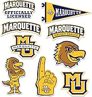 Vista 125 de Universidad de Florida Central - Paquete variado de 9 calcomanías de vinilo grandes de lujo - Laptop, botella de agua, álbumes de recortes, tableta