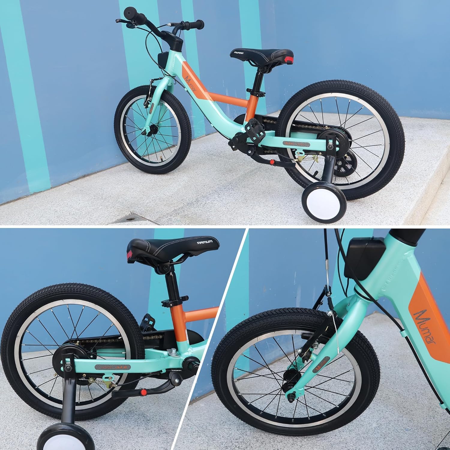 ZUKKA Lot de 2 pneus de vélo 16" 16 x 2,125-57-305 et 2 Chambres à air de 16" pour BMX, VTT, vélo d'enfant, Tricycle, Cruiser