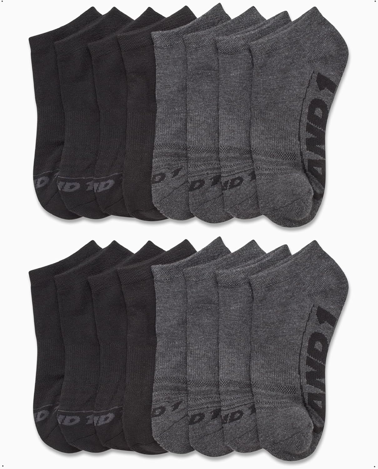 AND1 Boys Low Cut Socks - 16 Pack Cushioned Moisture Wicking Athletic No Show Socks for Boys for Sports and Running - Image 4